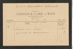 k.k. naturhistorisches Hofmuseum, Intendanzakten 1885-1896 (Hauer), Aktenzahl Z.443/1890, Seite 2
